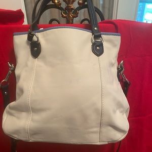 Cute all leather coach bag